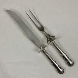 Sterling Silver Handled 2-Piece Carving Set - 1930s